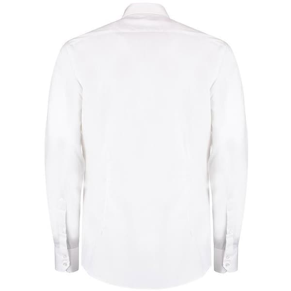 Kustom Kit Långärmad skjorta i Oxford Twill för män