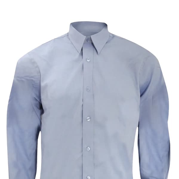 Kustom Kit Långärmad kontrast Premium Oxford-skjorta för män med lång ärm