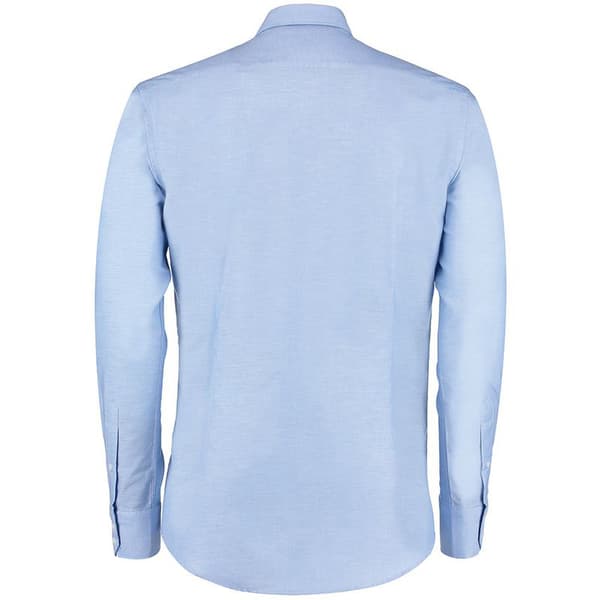 Kustom Kit Mens Slim Fit Long Sleeved Oxford Work Shirt