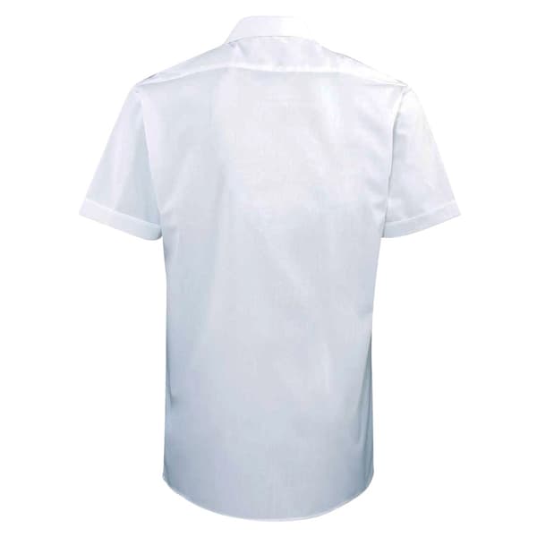 Premier Mens Short Sleeve Pilot Plain Work Shirt