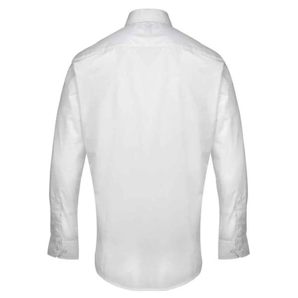 Premier Supreme Langærmet arbejdsskjorte med tungere vægt i poplin