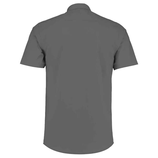 Kustom Kit Poplin kortärmad skjorta för män