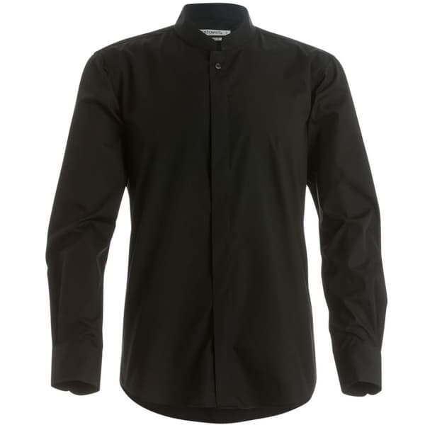 Kustom Kit Mens Mandarin Collar Fitted Long Sleeve Corporate Shirt