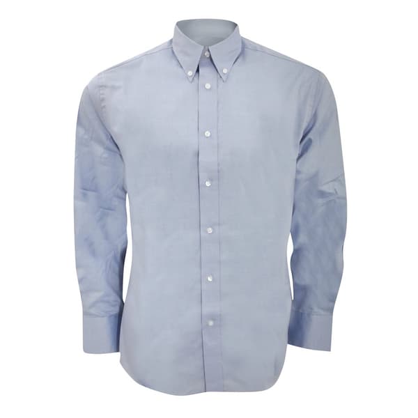 Kustom Kit Langærmet skjorte med lang ærme i skræddersyet pasform Premium Oxford skjorte til mænd