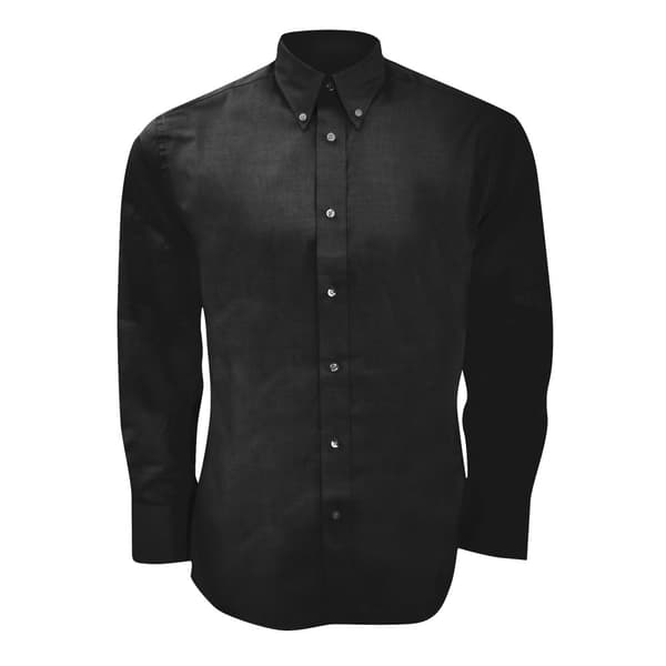 Kustom Kit Langærmet skjorte med lang ærme i skræddersyet pasform Premium Oxford skjorte til mænd