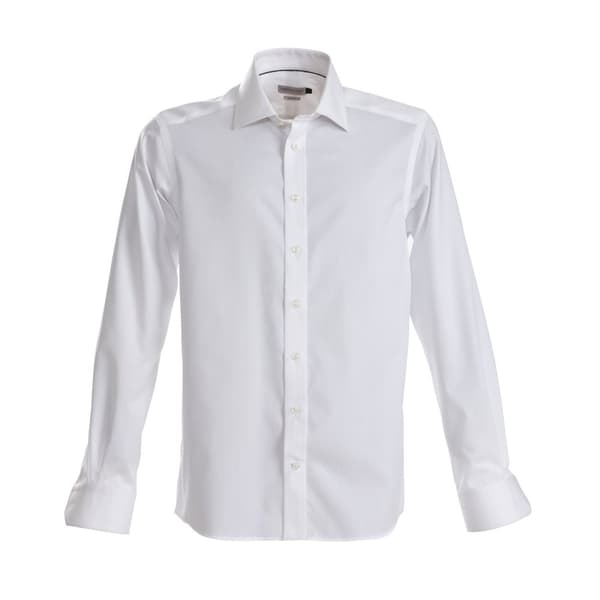 J Harvest & Frost Mens Green Bow Collection Regular Fit formell skjorta White S