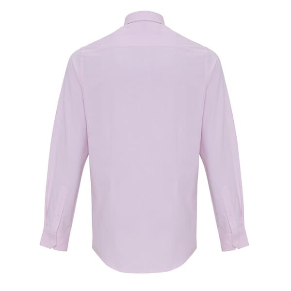 Premier Skjorta med randiga Oxford-stråk i Cotton Rich Oxford för män