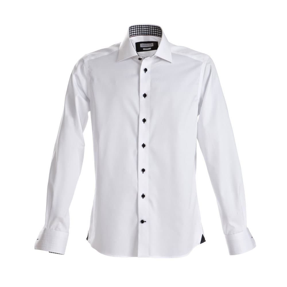 J Harvest & Frost Mens Red Bow Collection Regular Fit formell skjorta