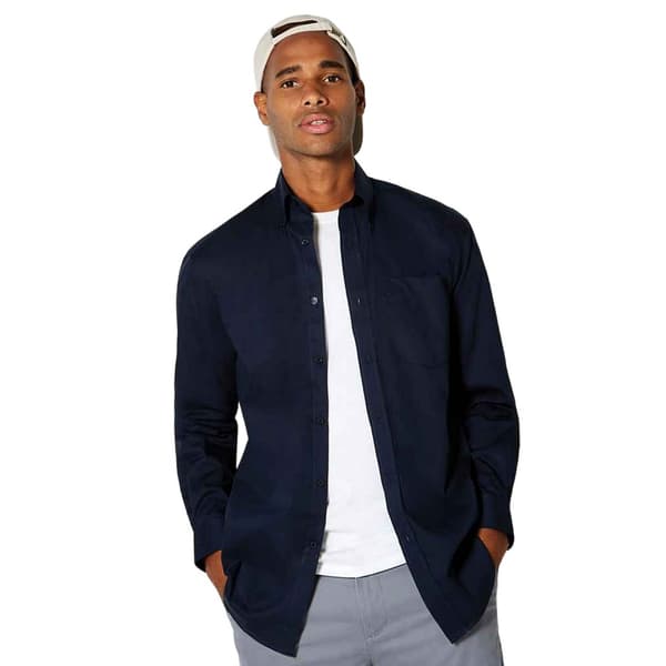 Kustom Kit Mens Corporate Long Sleeve Oxford Shirt