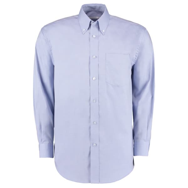 Kustom Kit Mens Corporate Long Sleeve Oxford Shirt Light Blue 23in