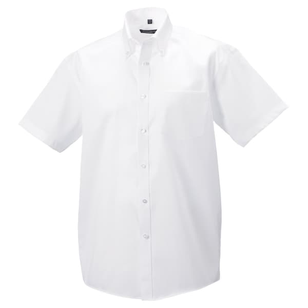 Russell Collection Kortærmet Ultimate Non-Iron skjorte til mænd