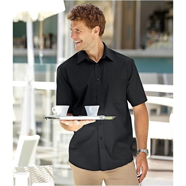 Russell Collection Kortärmad Ultimate Non-Iron Shirt för män