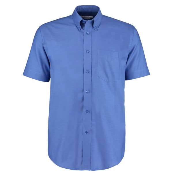 Kustom Kit Kortärmad Oxford-skjorta för män i Workwear