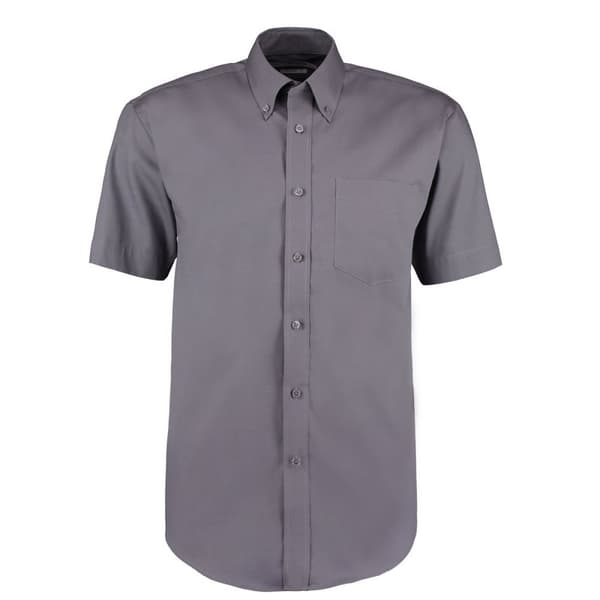 Kustom Kit Kortärmad Oxford-skjorta med kort ärm för män
