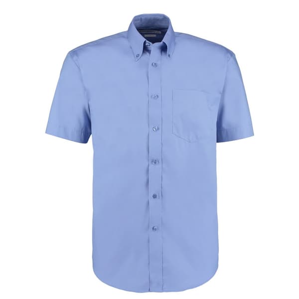 Kustom Kit Kortärmad Oxford-skjorta med kort ärm för män