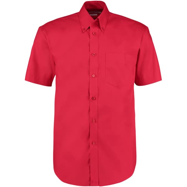 Kustom Kit Kortärmad Oxford-skjorta med kort ärm för män