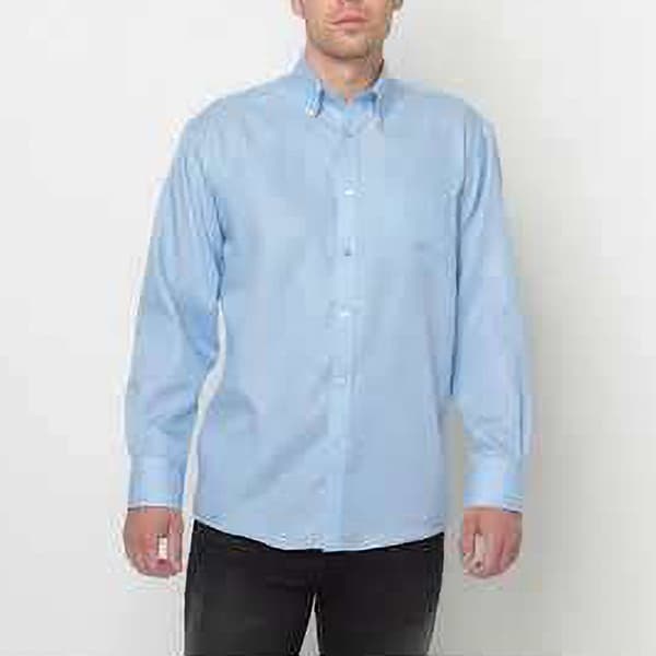 Russell Collection Langærmet Ultimate Non-Iron skjorte til mænd