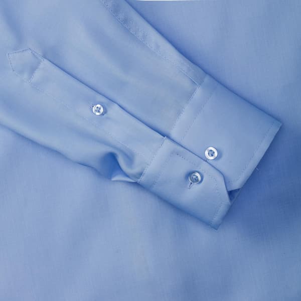 Russell Collection Langærmet Ultimate Non-Iron skjorte til mænd