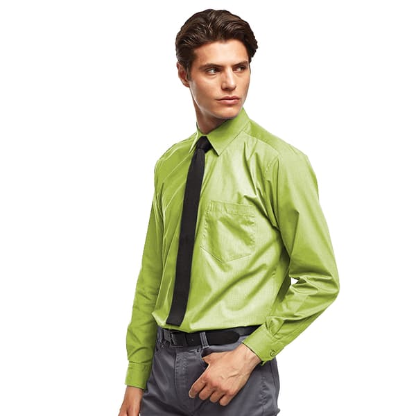 Premier Mens Premier Poplin Long-Sleeved Formal Shirt