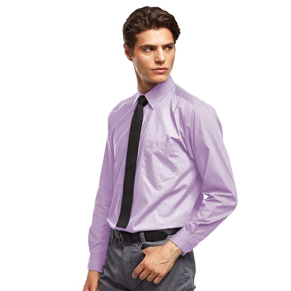 Premier Mens Premier Poplin Long-Sleeved Formal Shirt