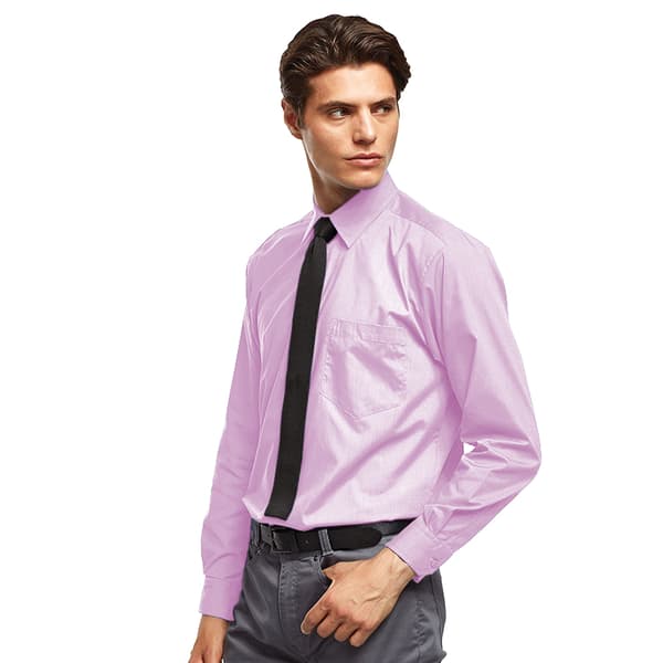 Premier Mens Premier Poplin Long-Sleeved Formal Shirt