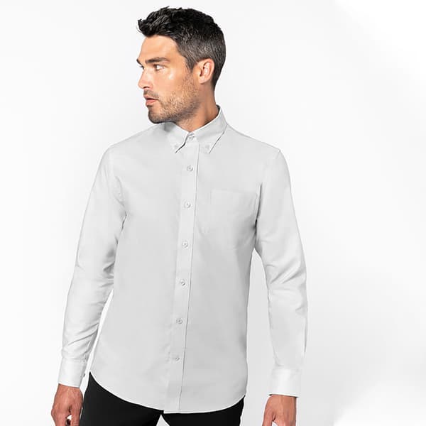 Kariban Mens Long Sleeve Easy Care Oxford Shirt