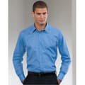 Pikkukuva 3 / 4: Russell Collection Mens Long Sleeve Poly-Cotton Easy Care Tailored Poplin Shirt