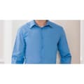 Pikkukuva 2 / 4: Russell Collection Mens Long Sleeve Poly-Cotton Easy Care Tailored Poplin Shirt