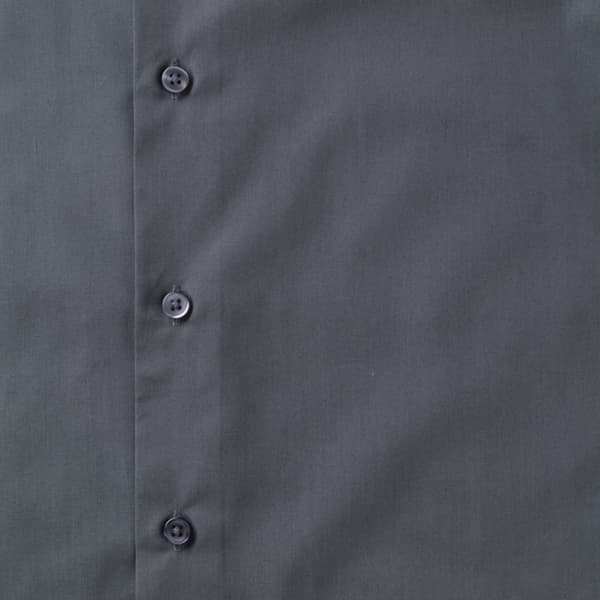 Russell Collection Mens Long Sleeve Poly-Cotton Easy Care Tailored Poplin Shirt