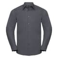 Pikkukuva 1 / 5: Russell Collection Mens Long Sleeve Poly-Cotton Easy Care Tailored Poplin Shirt
