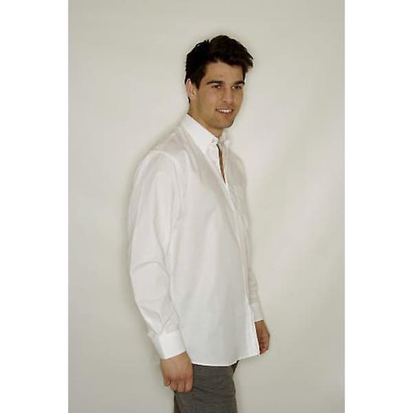 Russell Collection Mens Long Sleeve Easy Care Oxford Shirt