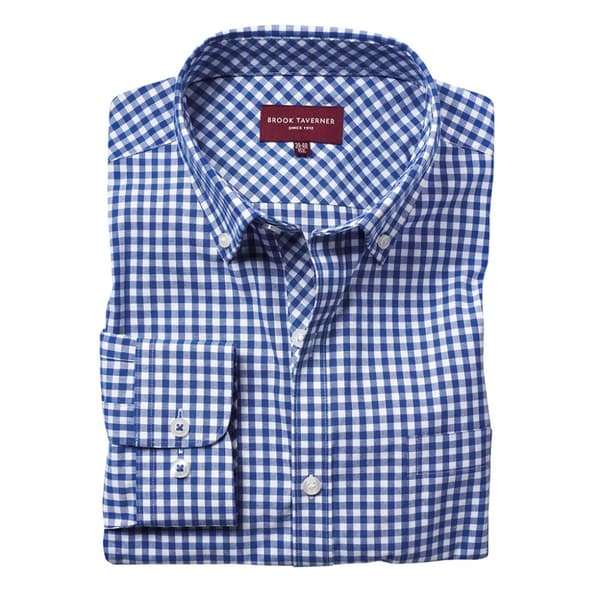 Brook Taverner Mens Montana Gingham Long Sleeve Shirt