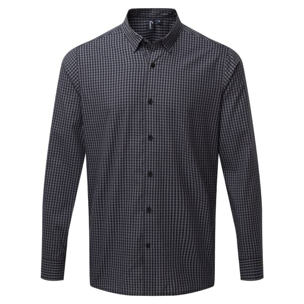 Premier Mens Maxton Check Long Sleeve Shirt