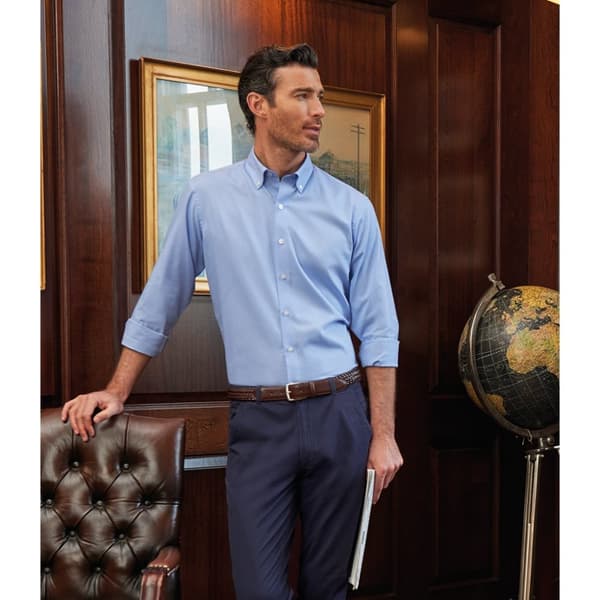 Brook Taverner Mens Toronto Long Sleeve Oxford Shirt