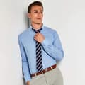 Miniatyrbilde 3 av 3: Kustom Kit Mens Oxford Slim Long-Sleeved Shirt