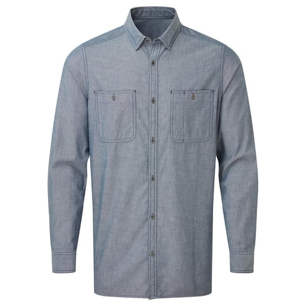 Premier Mens Chambray Organic Long-Sleeved Shirt