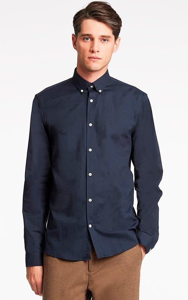 Lindbergh White - Skjorta 30-203174 Oxford Superflex