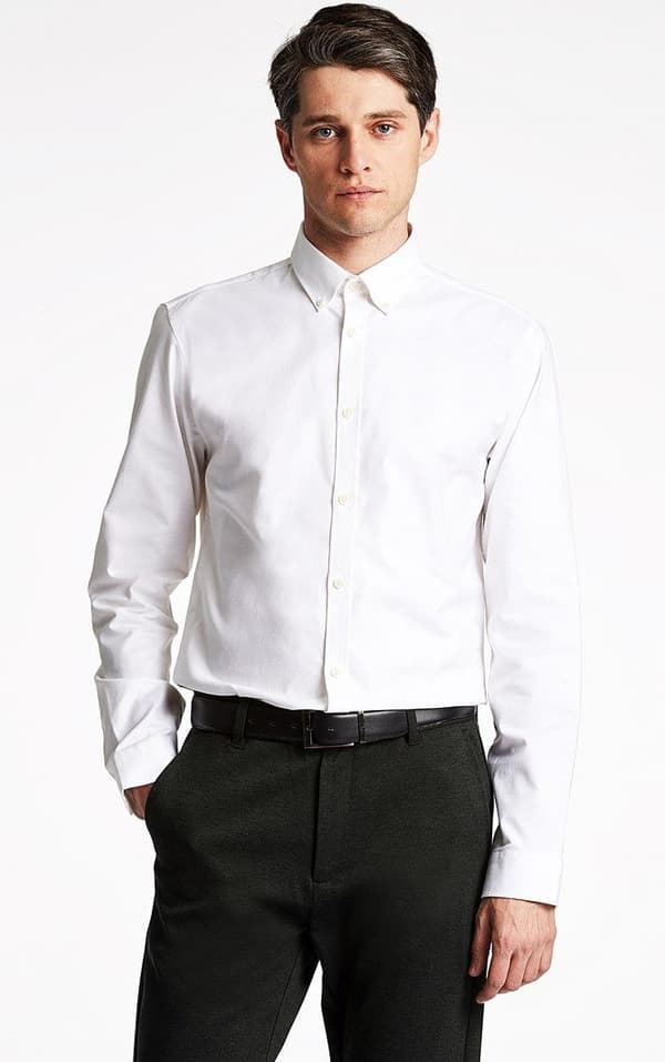 Lindbergh White - Skjorta 30-203174 Oxford Superflex