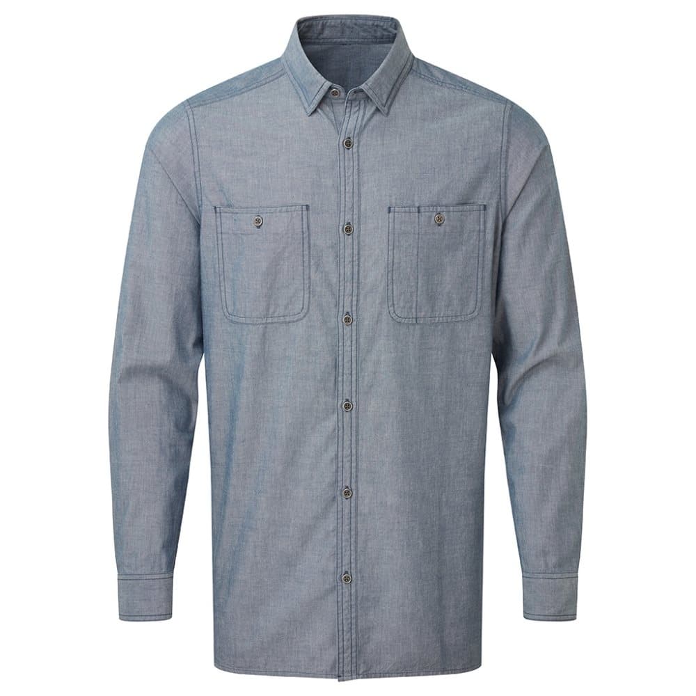 Premier Ekologisk Fairtrade-certifierad Chambray-skjorta för män