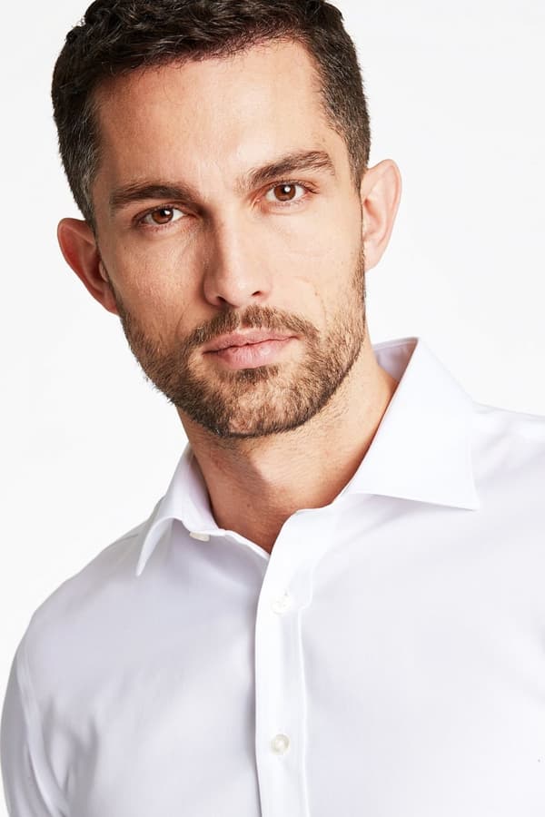 Lindbergh Black - Skjorta 30-242130 Technical, Concealer, Modern Fit