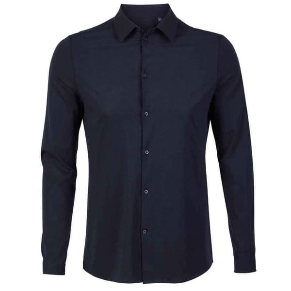 NEOBLU Balthazar Jersey långärmad skjorta för män Night Blue 3XL