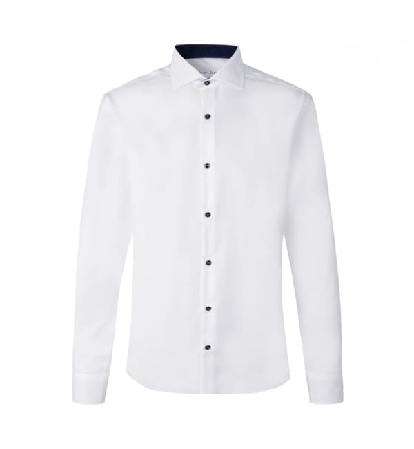 Seven Seas - Skjorta S370 MF Enfärgad kontrast