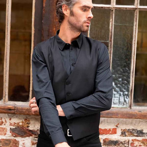 NEOBLU Mens Blaise Micro Twill långärmad formell skjorta för män