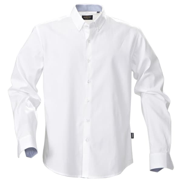 James Harvest Redding formell skjorta för män White M