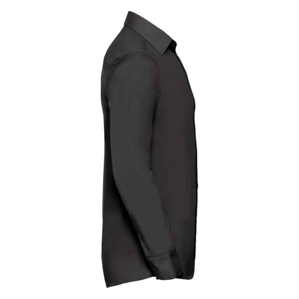 Russell Collection Mens Polycotton Easy-Care Long-Sleeved Formal Shirt
