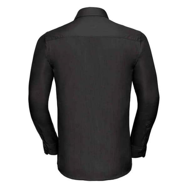 Russell Collection Mens Polycotton Easy-Care Long-Sleeved Formal Shirt