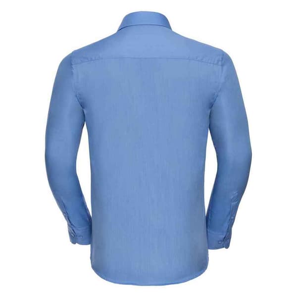 Russell Collection Mens Polycotton Easy-Care Long-Sleeved Formal Shirt