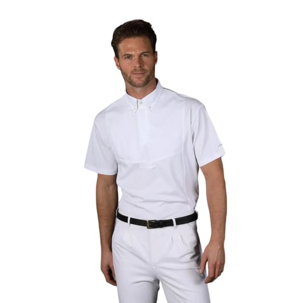 Aubrion Mens Tie Keeper Short-Sleeved Shirt