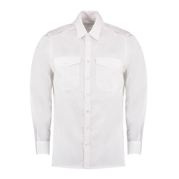 Kustom Kit Mens Tailored Long-Sleeved Pilot Shirt