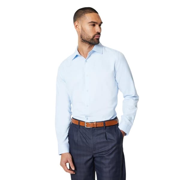 Burton Mens Herringbone Tailored Formal Shirt